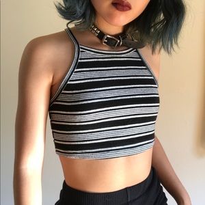 Cropped striped top
